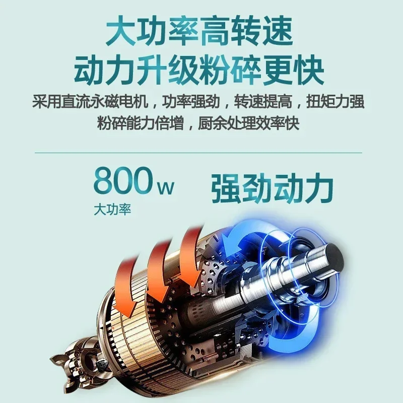 household sink Food waste grinder  Food waste processor Kitchen  Wireless switch High power,  new style 3