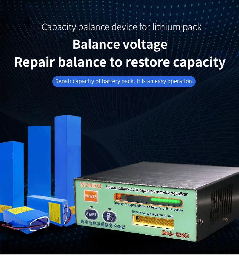 Equalizzatore Batteria 24V - Per Piombo, Litio, Display LCD, Bilanciamento Automatico