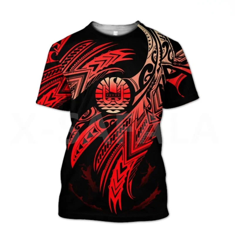 

Harajuku Style Polynesian Hawaiian T-shirt Men Women 3D Printed plus size Shirt Casual