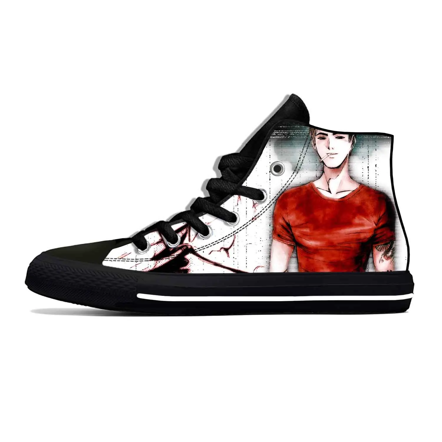 Hot Anime Manga Cartoon Great Teacher Onizuka GTO Casual Cloth Shoes High Top Lightweight Breathable 3D Print Men Women Sneakers