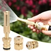 Brass Hose Quick Connector Water Gun Water Stop Nozzle Pipe Connection 1/2" 3/4“ 1" Irrigation Coupling Adapter Copper Hose 3