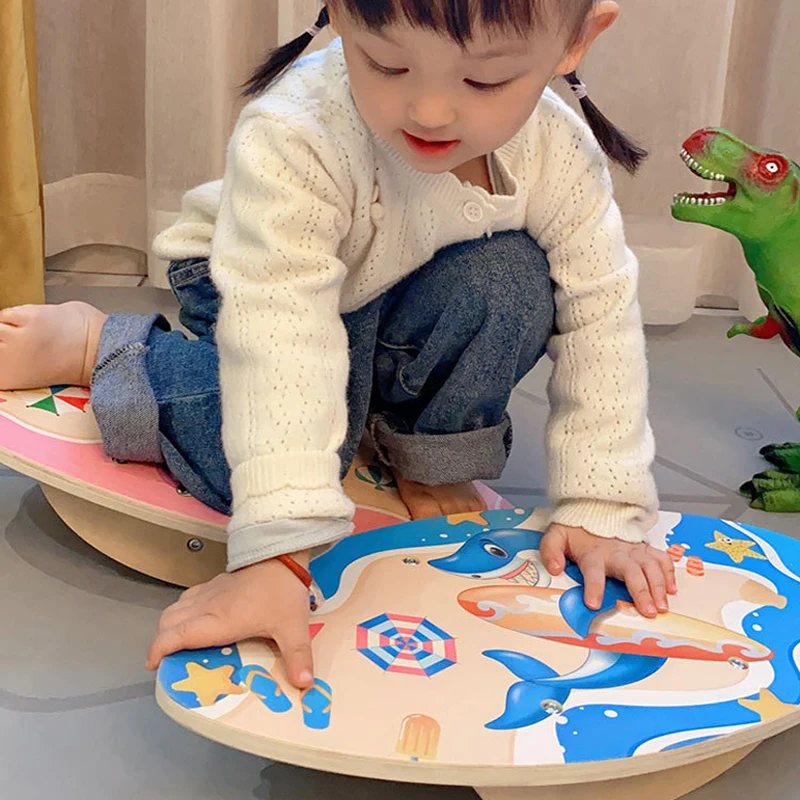 Balance Board Cushion Kids Sensory Training Equipment Outdoor Indoor