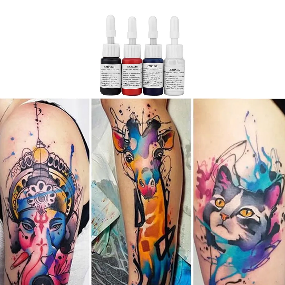 20ML Tattoo Ink Semi Permanent Natural Plant Pigment Permanent Makeup Supplies Tools For Body Art Paint Tattoos Color