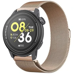 Sleek Metal Milanese Magnetic Bracelet for Smartwatches (20mm & 22mm) (Vintage Gold)