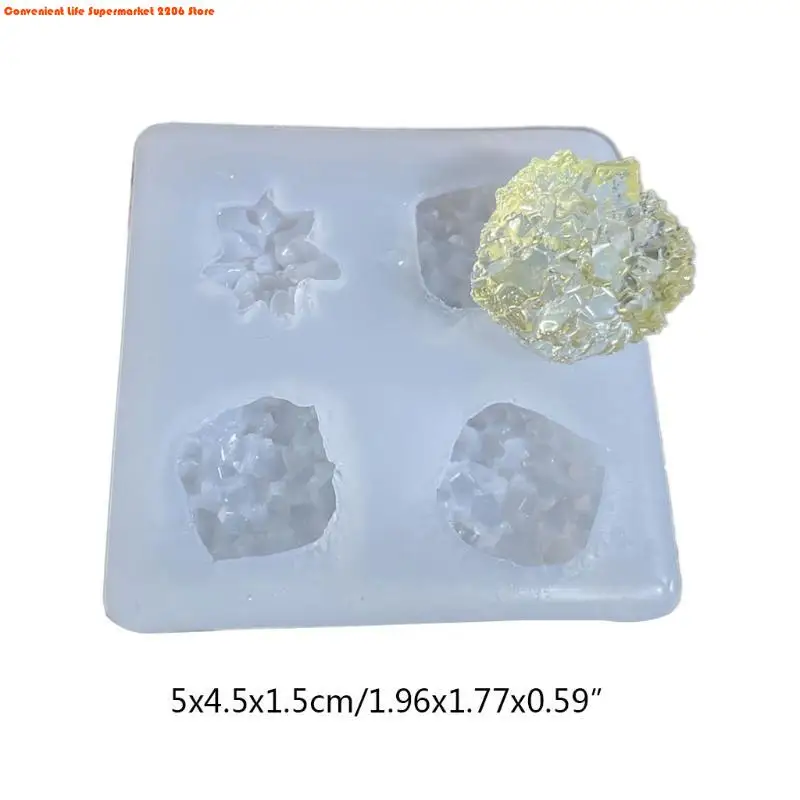 Crystal Cluster Mold Resin Simulation Original Stone UV Epoxy Resin Mold Handmade Decorations Crystal Stone Casting Mold