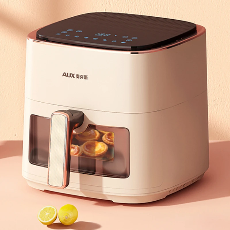 household kitchen Air fryer  intelligent large-capacity visual no-turn-over oil-free multi-functional electric oven machine  new 6