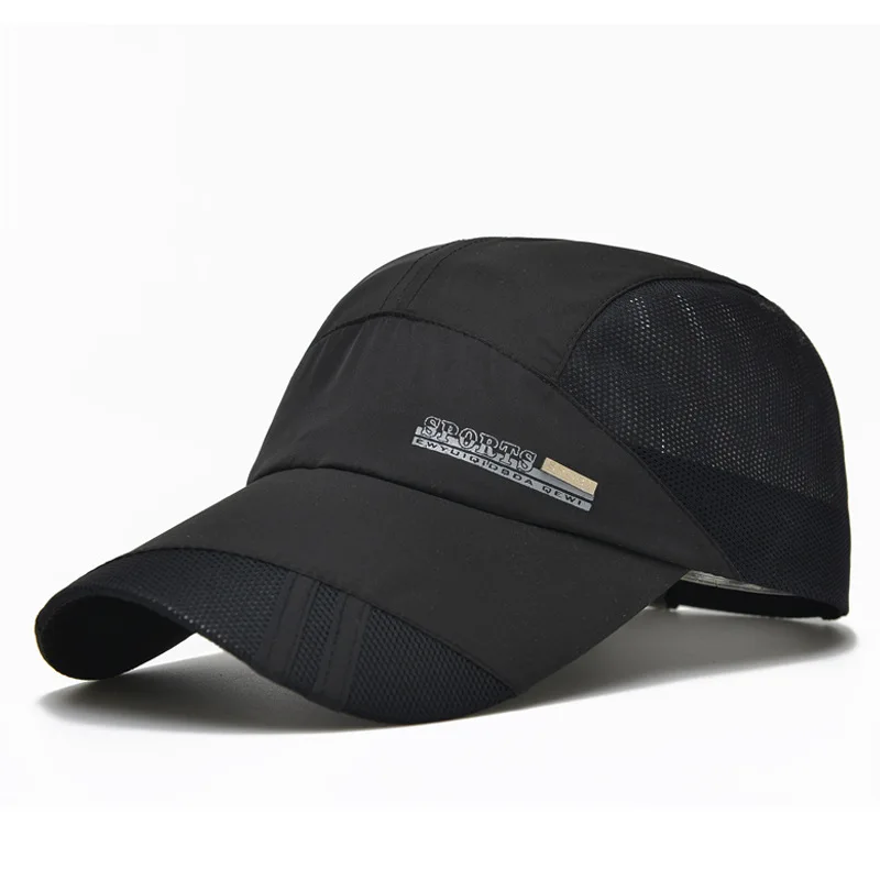

New Dry Running Mesh Baseball Cap Summer 8 Colors Gorras Visor Mens Hat Sport Cool Fashion Hot Quick Outdoor Popular Cap