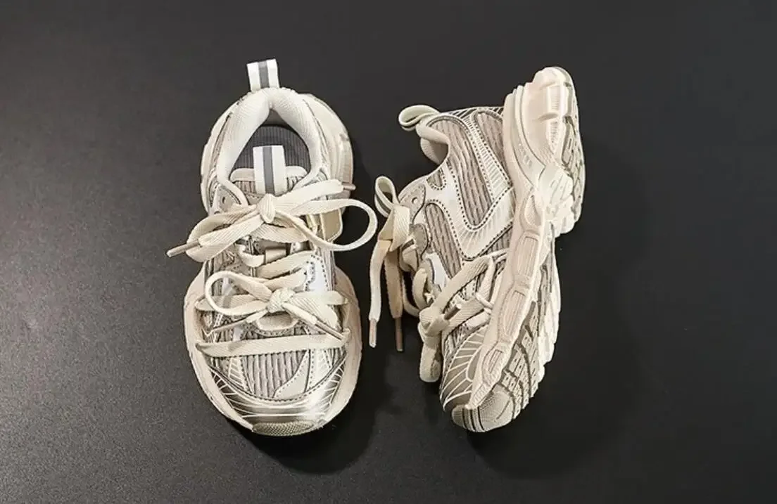Description Picture 5 of itemKids Sneakers New 2024 Spring Summer Fashion Casual Sports Boys Girl Running Trainers Children Mesh Breathable Soft Sole Sneaker