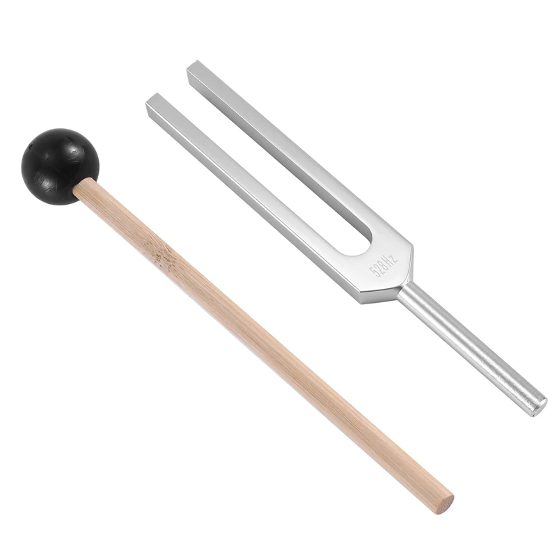 Tuning Fork Tuner With Mallet For Healing Chakra,Sound Therapy,Keep Body,Mind And Spirit In Perfect Harmony Accessories 528HZ 4