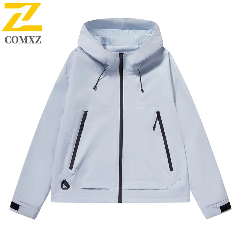 EiAO Windbreaker  Couple's Hooded Autumn Waterproof Windproof Outdoor Jacket Multiple pockets for Hiking Camping Fishing 2025