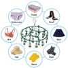 Stainless Steel Clothes Drying Hanger Windproof Clothing Rack Clips Sock Towel Bra Laundry Airer Hanger Underwear Socks Holder 5