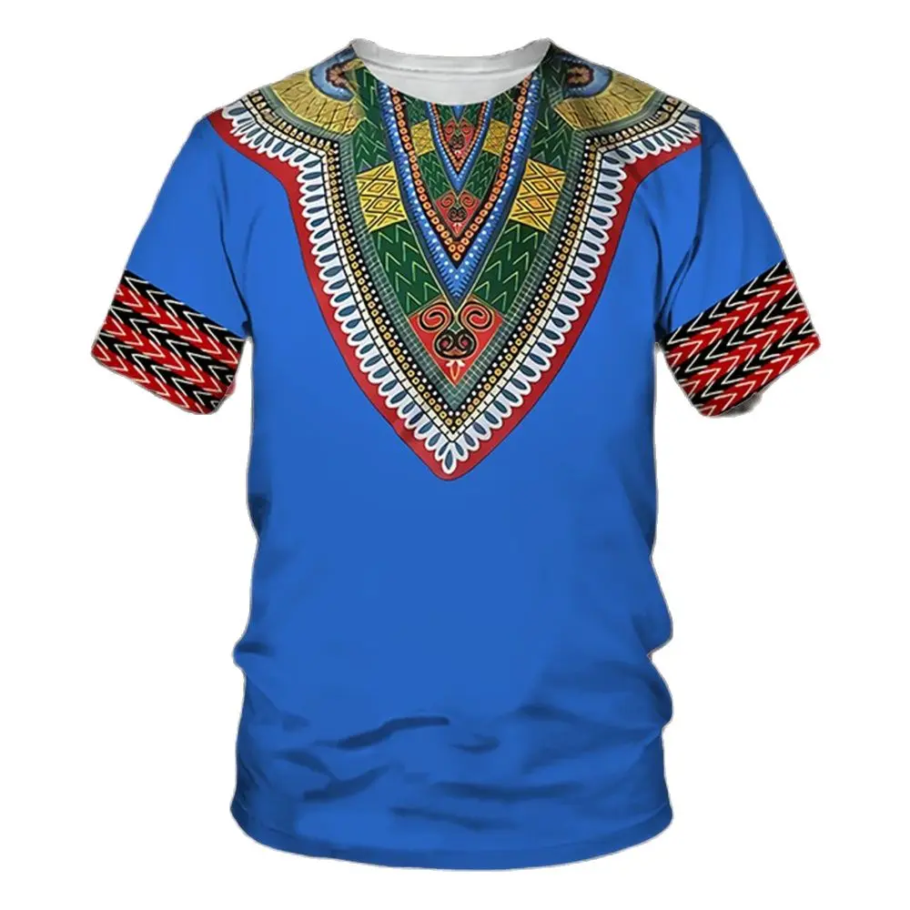African clothes for men dashiki t shirt traditional wear clothing short sleeve casual retro streetwear vintage