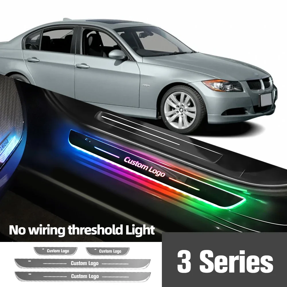 

For BMW 3 Series E90 E91 E92 E93 2005-2012 2011 Car Door Window Light Custom Logo LED Welcome Threshold Accessories for Foot Lam