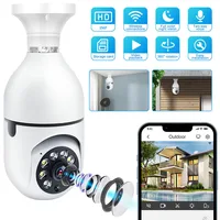 Ycc365 Plus E27 Bulb Wifi Camera Human Detection Color Night Vision Audio Security Camera CCTV Video Surveillance Monitor