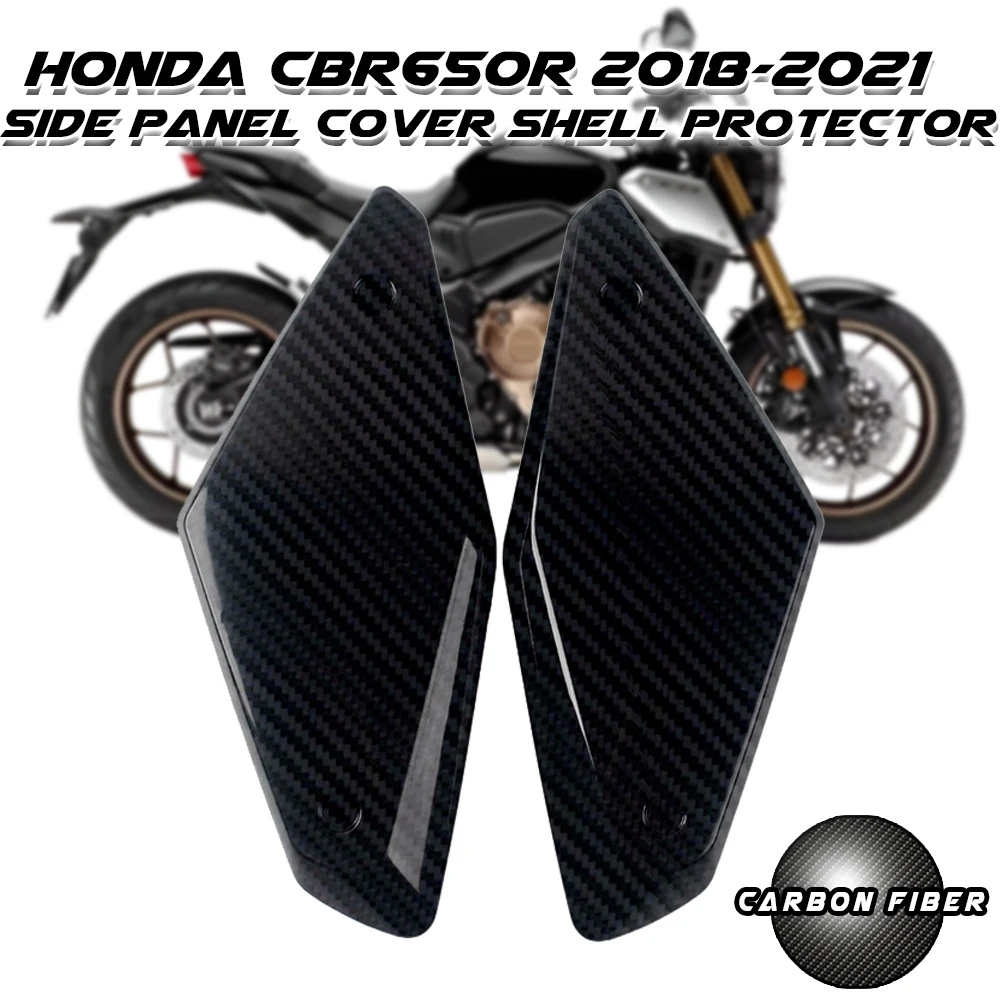 

Motorcycle Accessories Frame Side Panel Cover Shell Protector for Honda CB650R CBR650R CB CBR 650R 2017-2021 Carbon Fiber Color