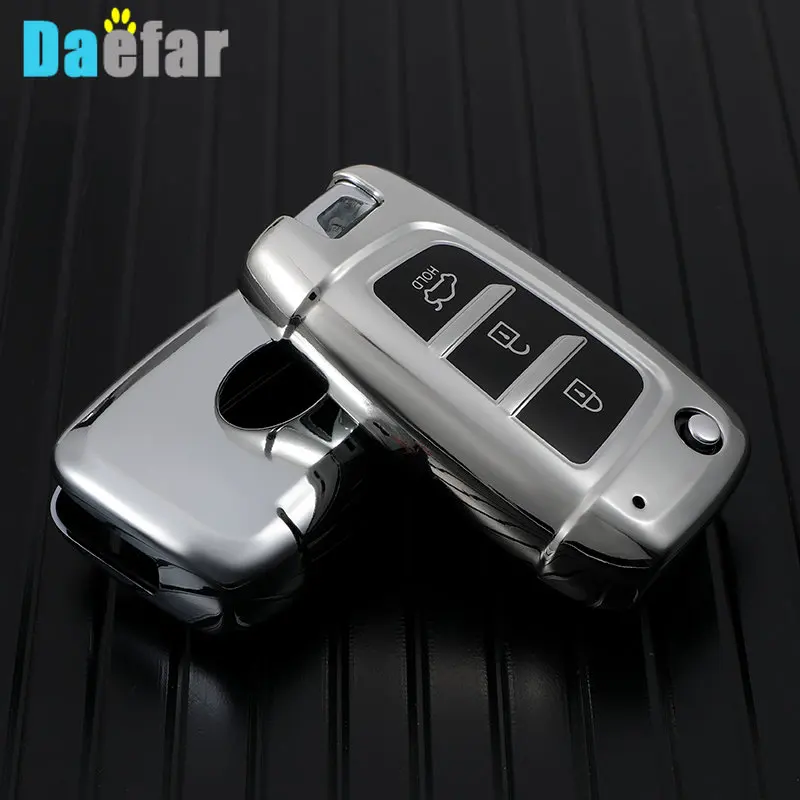 New Spft Tpu Car Key Remote Cover Case For Hyundai Sonata Solaris Solarium 2017 2018 2019 2020 Fe Verna Tucson I35 I40 Genesis
