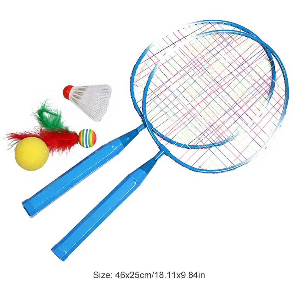 Badminton racket set casual playing games sports with shuttlecock for children kids