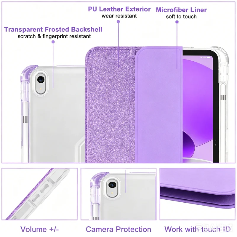 Lenovo Tab 11-inch Smart Glittering Cover with Pencil Holder