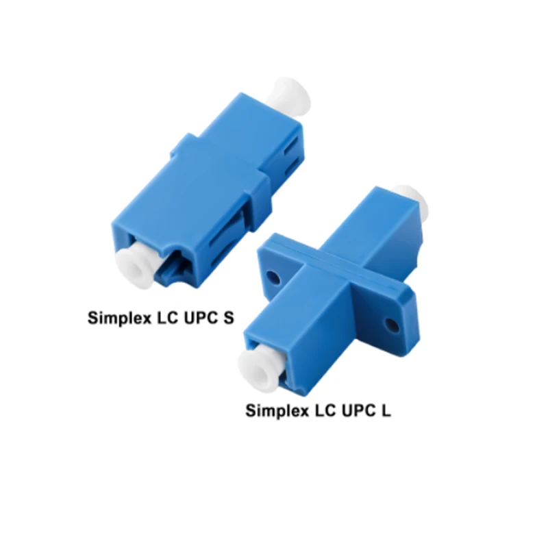 LC to LC UPC Couplers 10 Pcs Simplex Fiber Optical Adapters Cable Connectors No Wing Type or Wing Bracket Type Flange Ftth fiber optic adapter