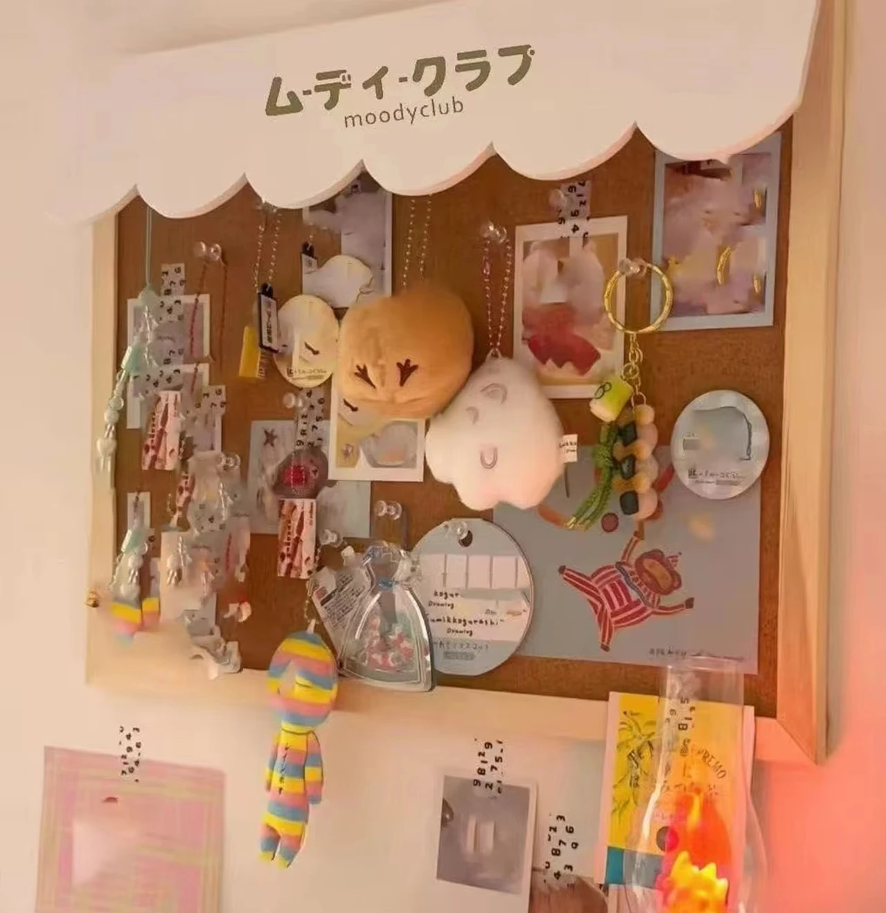 새로운 DIY 디저트 하우스 코르크 펠트 보드 귀여운 기숙사 배경 장식 포토 월 메시지 보드 나무 보석 보관 보드