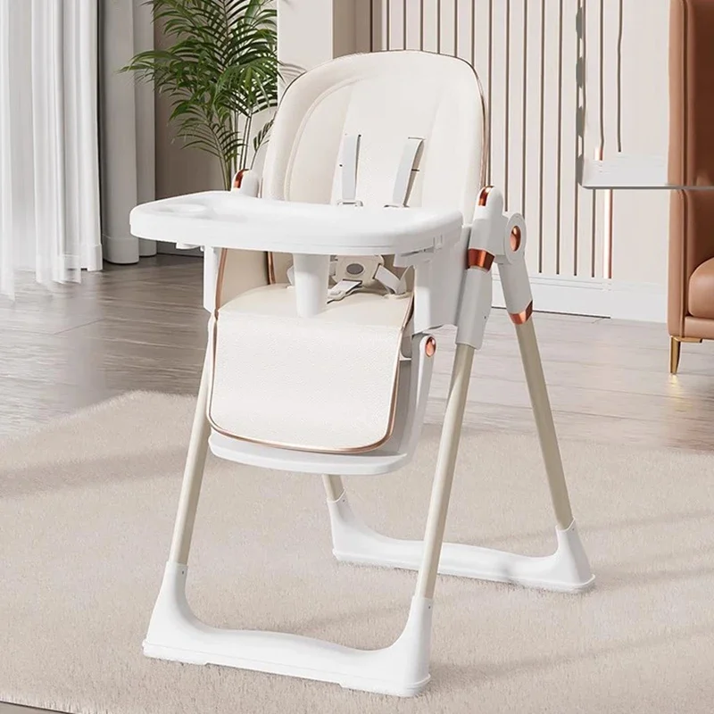 High Kitchen Backrest Chair Children's Folding Wheels Kid Feeding Chair Platform Growing Mueble Infantil Infantil Room Furniture