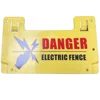 2 /4/ 8 PCS Electric Fence Platic PP Big Warning Signs For Farm House Garden Animals Danger English Double Printed Danger Boards 2