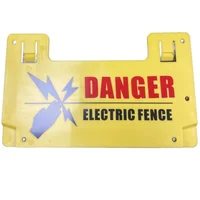 2 /4/ 8 PCS Electric Fence Platic PP Big Warning Signs For Farm House Garden Animals Danger English Double Printed Danger Boards 2
