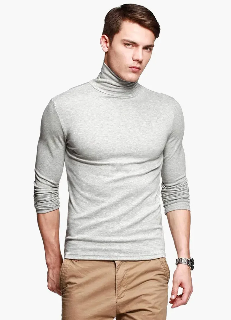 PlatiNum Men's Turtleneck Tee - Quality Construction