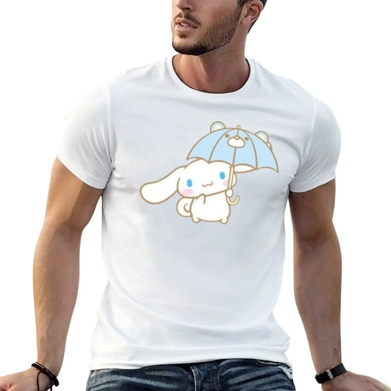

rainy day T-shirt kawaii clothes new edition plain black t shirts men