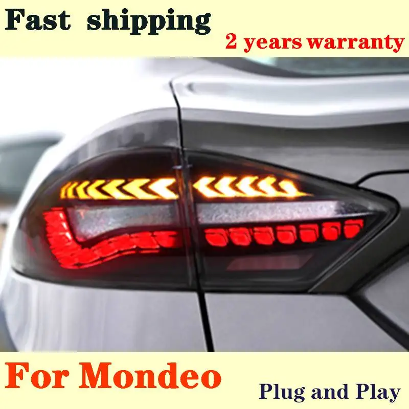 

taillight Assembly For Ford Mondeo 2017- 2021 LED Taillight Dragon Scale LED Running Lights Dynamic Turn Signal Car Accessories