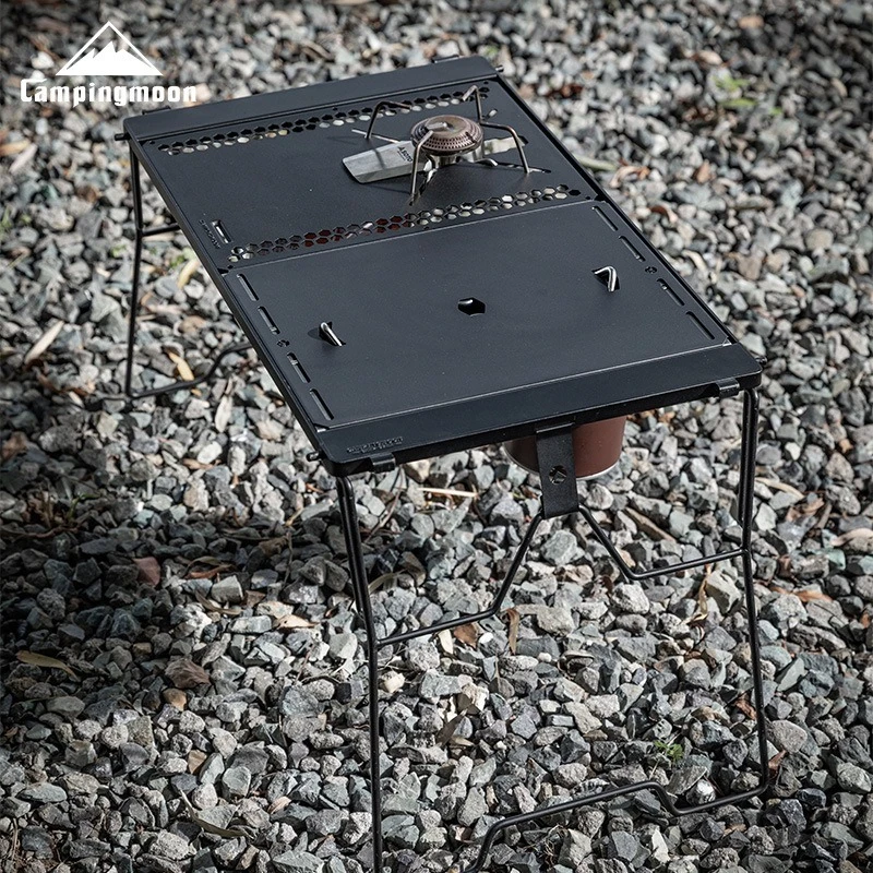 CAMPINGMOON CK-25BK-1PIGT Combination Table Suitable For Snow Peak Stove Cover Outdoor Camping Table Accessories 4