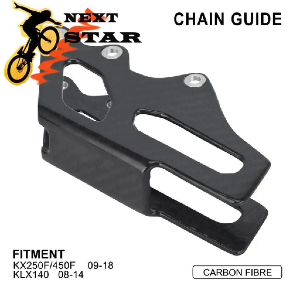 

Funparts направляющая цепи для Kawasaki KX250F 450F 2009-2018 для Kawasaki KLX140 2008-2014 Carbon Fibrer