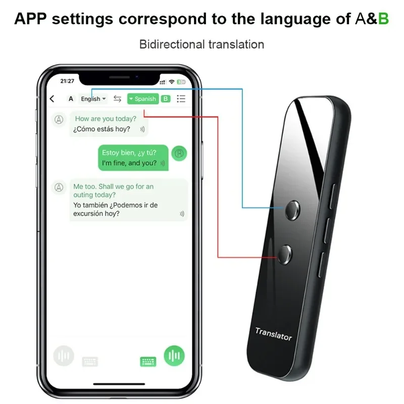 G6 Language Translator Device 137 Languages Online Offline 2-Way Voice Text Real Time High Accuracy Translation