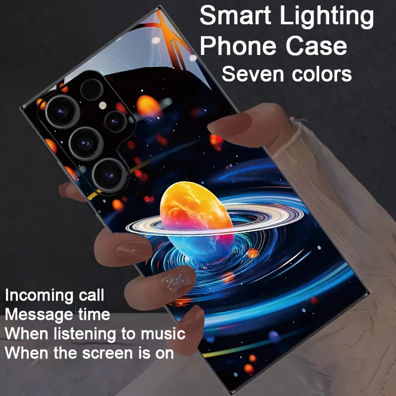 Starry Night Sky Colorful Luminous LED Universe Phone Cover