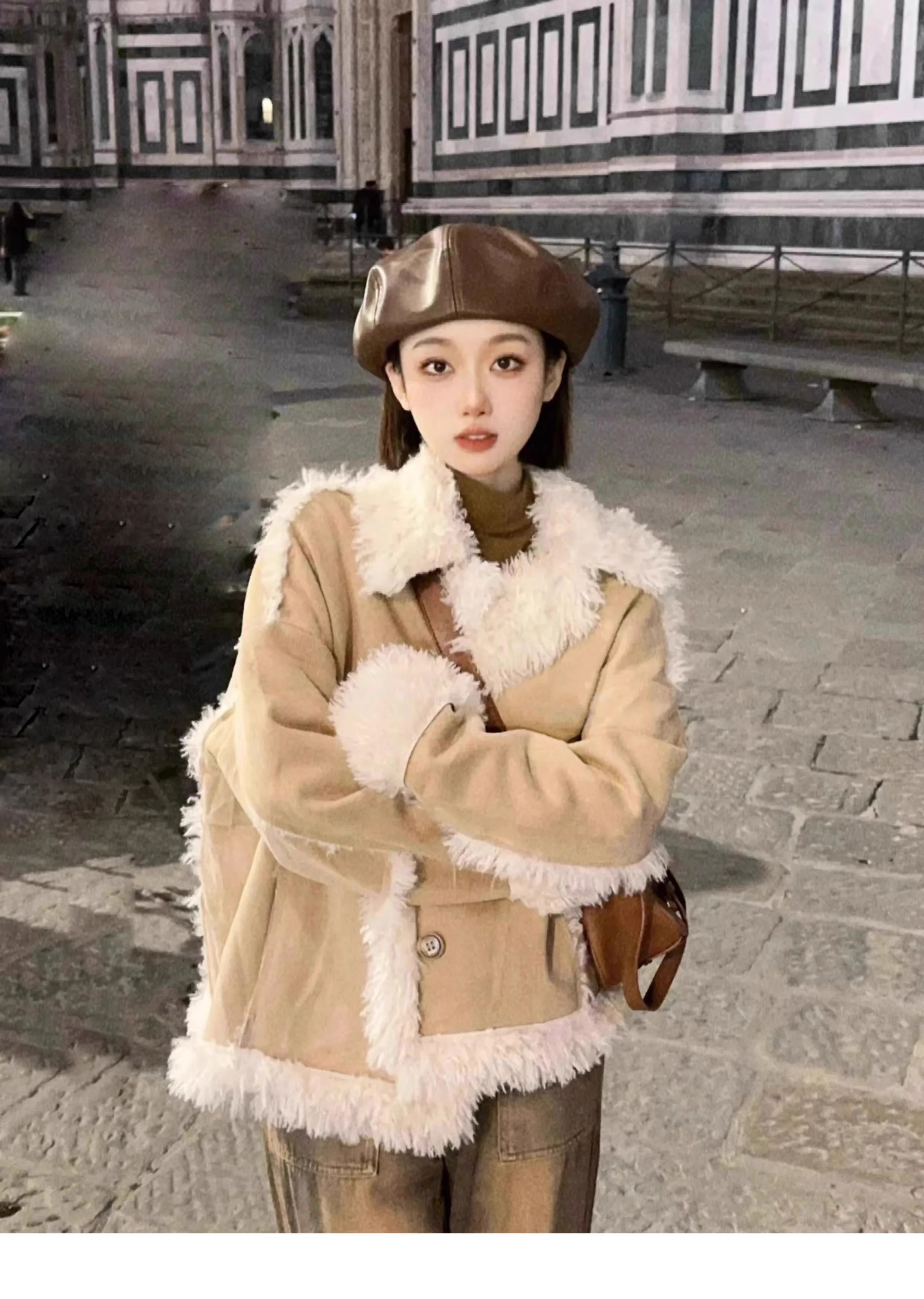 

2023 Women's Clothing Thickened Faux Fur Coat Winter New 1029