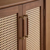 Poignées de meuble vintage en bois de noyer français pour tiroirs, commodes, portes de placard et armoires 4