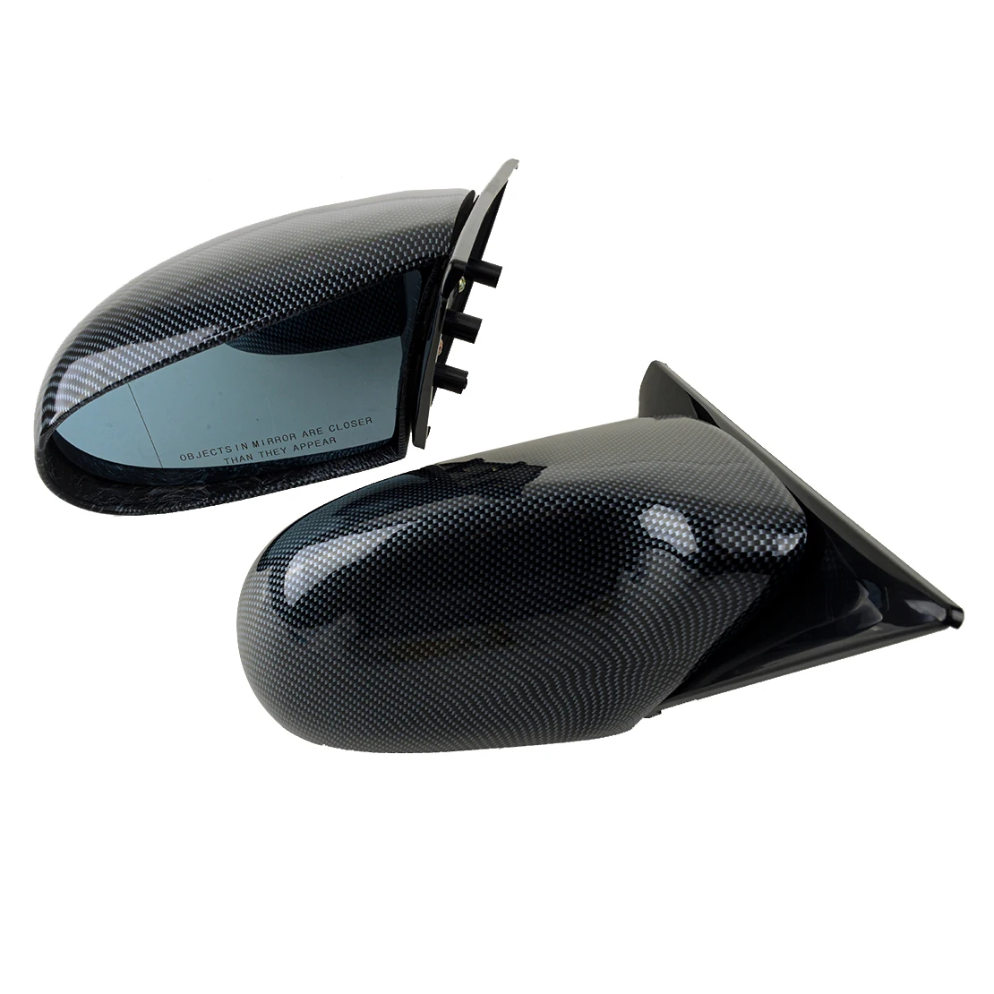 

1 Pair Carbon Fiber Style Car Exterior Side Door Rear View Mirror Cover Trim Cap Decor Fit For Honda Civic 1992 1993 1994 1995