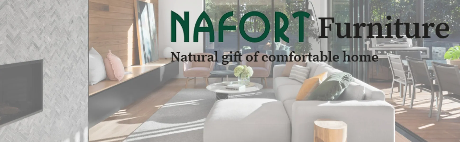 Kitchen Sideboard - Buffet Cabinet with Sliding Slat Doors, Modern Stackable Storage Cabinet