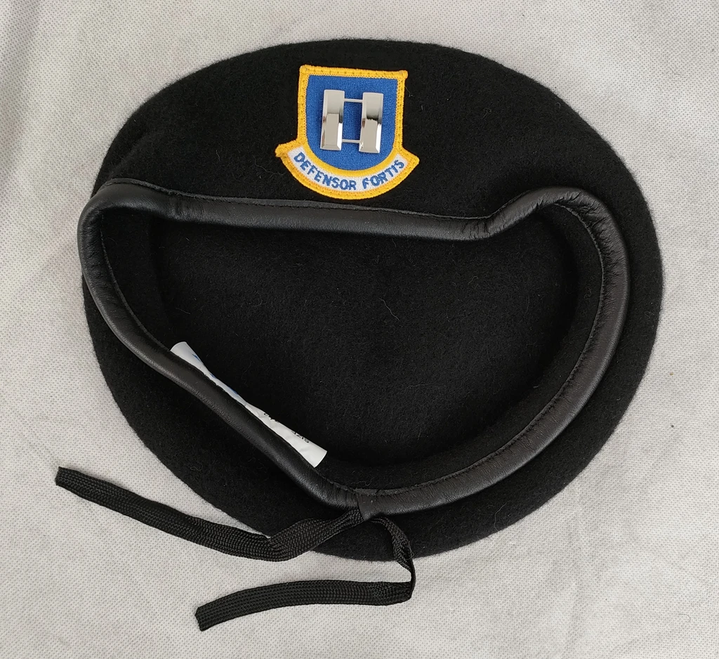 Af Security Force U.s. Air Force Beret Black Wool Beret Officer's