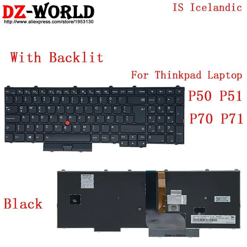 Teclado retroiluminado para o portátil de Lenovo,