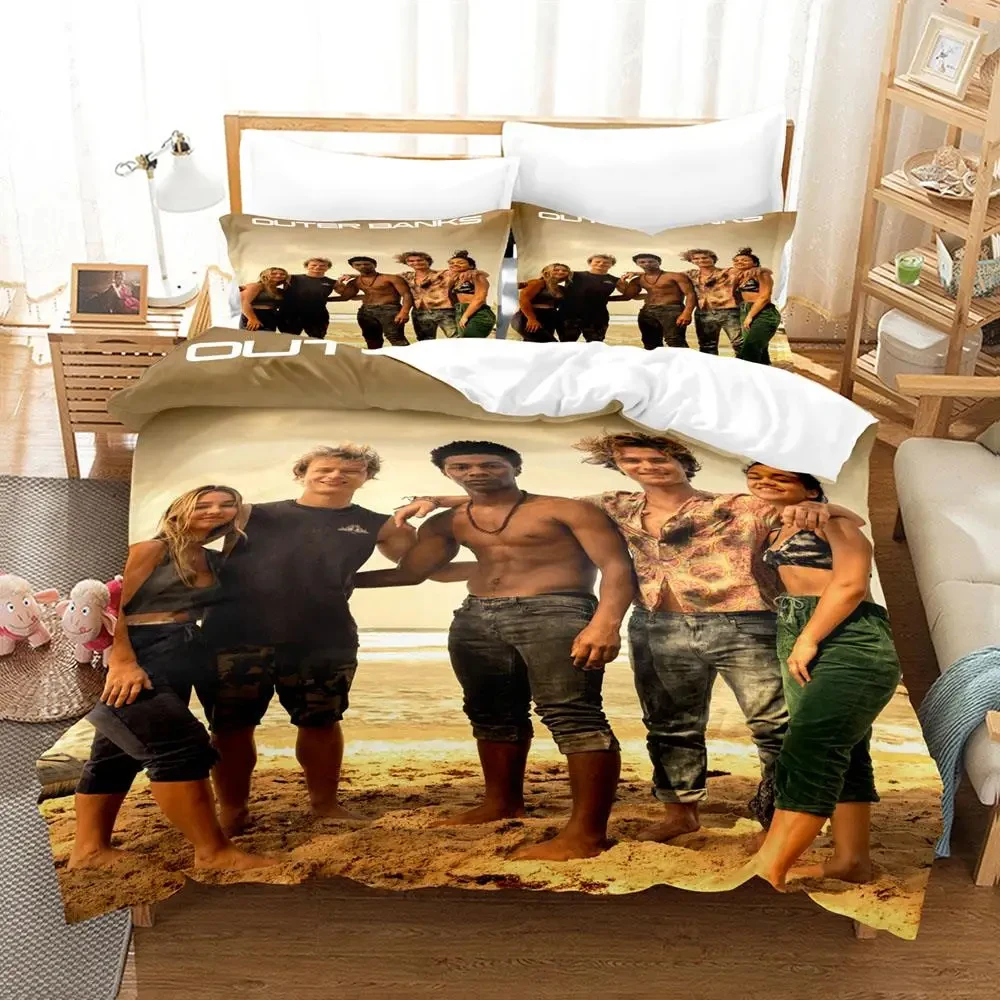 TV Outer Banks Bedding Set Boys Girls Twin Queen Size Duvet Cover Pillowcase Bed Kids Adult Fashion Home Textileextile 5