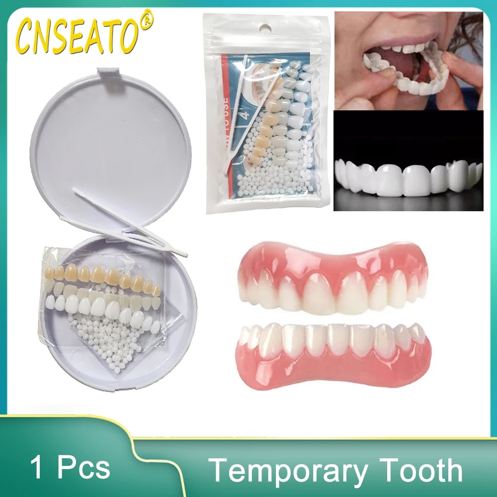 TeethVeneersTemporaryTeethAndFillsGapsUpperAndLowerFalseFake