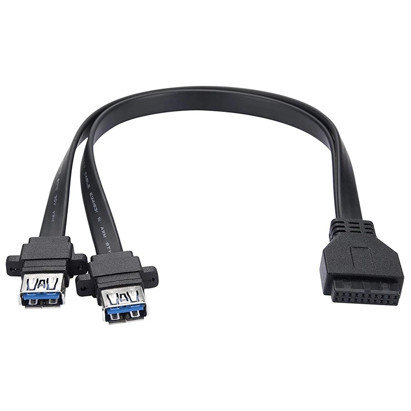 

Кабель USB 3,0, 19-контактный разъем «Мама» больше 2 USB 3,0 (A) «мама» для замены USB-порта компьютера яркостью (0,3 м)