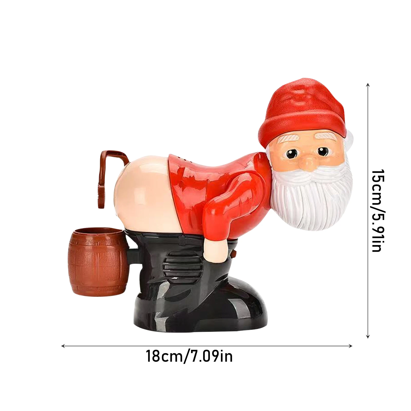 Christmas Creative Gift Santa Claus Funny Fart Electric Bubble Machine(60ml) Unique Humorous Toys Gifts for Kids Adults