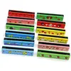 Harmonica Wooden Painted Double Row 16 Holes 24 Holes Can Blow Harmonica Children's Musical Instruments Toy Mouth Organ 5