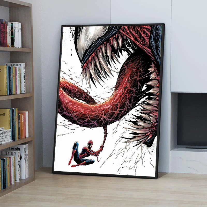 Impressionist Wall Art Movie Star Spider Man Venom Diamond