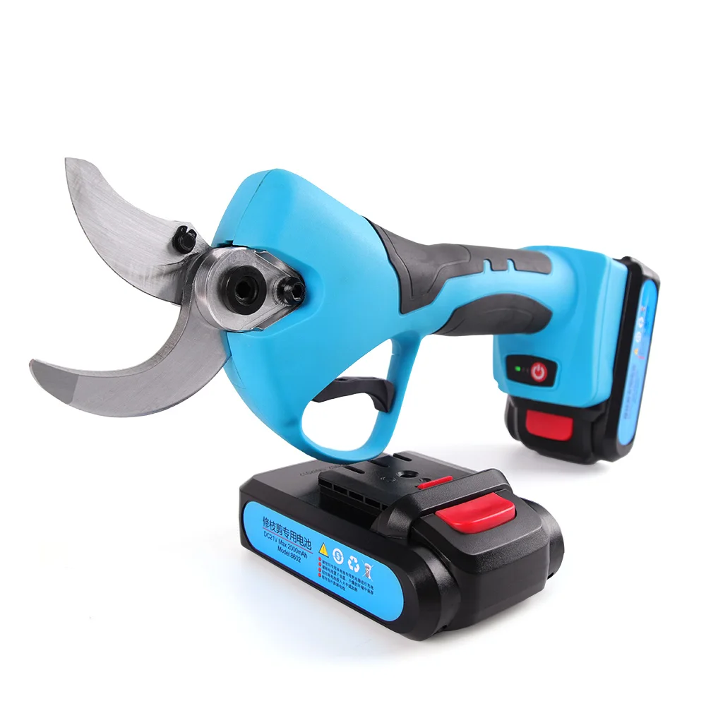 

21V Professional 40MM Cordless Electric Pruning Shears SC-8605 Power Cutter Tool Orchard Scissors Garden Tree Branch Pruner