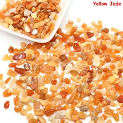 Natural Crystal Healing Stones for Home Decor & DIY Crafts (Yellow Jade)