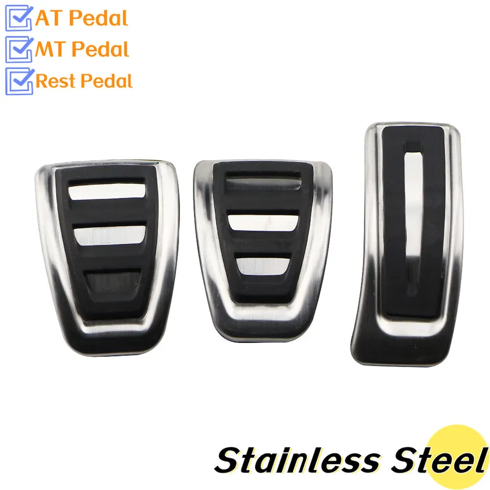 Rvs Auto Pedalen Fit, Voor Audi, Voor Q5, voor FY 2018 2019 2020 2021 LHD Auto Brandstof Rem Voetsteun Pedaal Cover Cap Pad (1 Stuks Rustpedaal Rvs Auto Pedalen Fit, Voor Audi, Voor Q5, voor FY 2018 2019 2020 2021 LHD Auto Brandstof Rem Voetsteun Pedaal Cover Cap Pad (1 Stuks Rustpedaal
