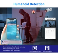Hiseeu 5MP Audio IP caméra de Surveillance de sécurité POE H.265 extérieur étanche IP66 CCTV caméra P2P vidéo maison pour POE NVR 3